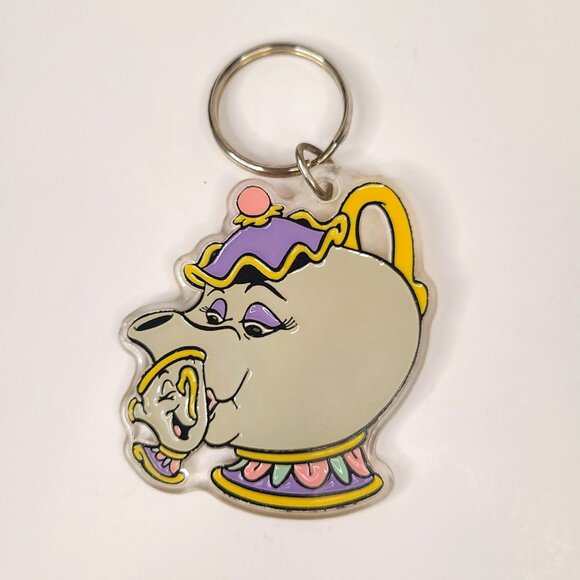 Disney Beauty and the Beast Mrs. Potts and Chip Key Chain - Picture 1 of 2